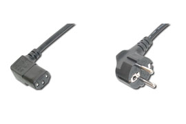 Digitus napájecí kabel 240V, délka 1,8m CEE7pravoúhlý/IEC C13 pravoúhlý AK-440102-018-S