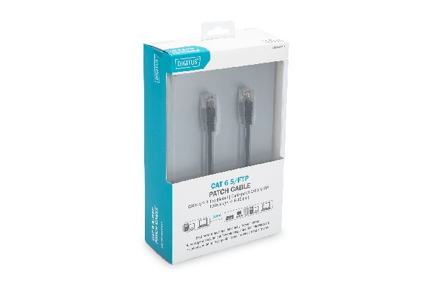 Digitus Patch Cable, CAT6, RJ45 M/M, 3.0m, S-FTP, AWG 27/7, LSZH, bl DB-160144-030-S