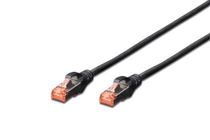 Digitus Patch Cable,S-FTP, CAT 6, AWG 27/7, LSOH, Měď, černý 5m DK-1644-050/BL