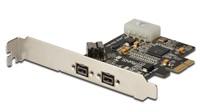 DIGITUS PCI Express Card, Firewire 800 1394b (2+1 porty 9pin) DS-30203-2