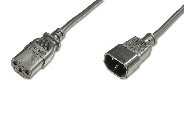 Digitus Power Cord extension cable, C14 - C13 M/F, 1.2m, H05VV-F3G 0.75qmm, bl AK-440201-012-S