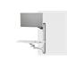 DIGITUS Pracovní stanice (monitor, klávesnice, myš) Nástěnný držák 32", 8 kg, VESA 75x75/100x100, bílá/černá DA-90451