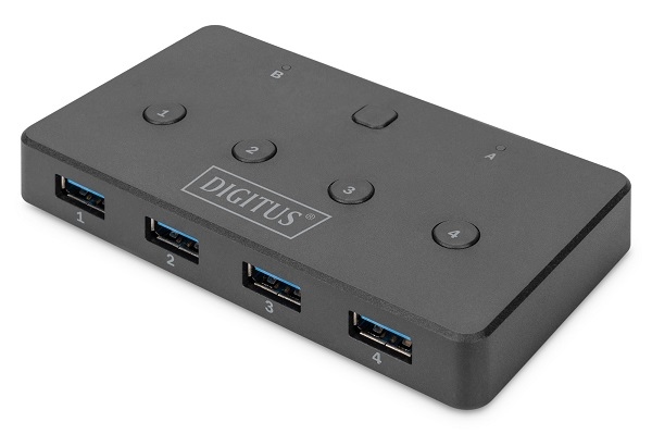 DIGITUS Přepínač sdílení USB 3.0 - 4 ve 2 DA-73301