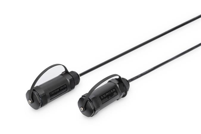 DIGITUS Připojovací kabel 4K HDMI AOC, ochranný kryt pro zástrčky IP 68; 30 m, 4K*2K@60HZ AK-330130-300-S