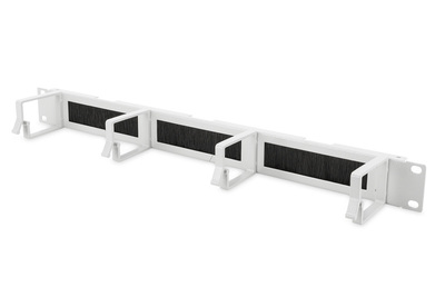 DIGITUS Professional Cable Management Panel with Brush Entries for 483 mm (19") Cabinets, 1U DN-97662