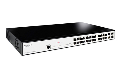 DIGITUS Professional Gigabit Ethernet Layer 2 Switch, 24 port with 4 SFP ports DN-80221-2