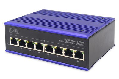 DIGITUS Professional Industrial 8-Port Fast Ethernet Switch DN-650106