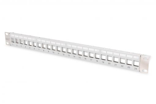 DIGITUS Professional Modular Patch Panel for Keystone Jack 1U Rack Mount - Unloaded DN-91410-LF
