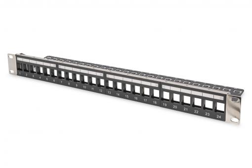 DIGITUS Professional Modular Patch Panel for Keystone Jack 1U Rack Mount - Unloaded DN-91411-LF