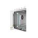 DIGITUS Professional Wall Mounting Cabinets IP55 - Outdoor - 600x600 mm (BxT) DN-19 12U-6/6-I-OD
