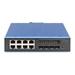 Digitus Průmyslový 8 + 4 10G Uplink Port L3 řízený gigabitový ethernetový přepínač DN-651160