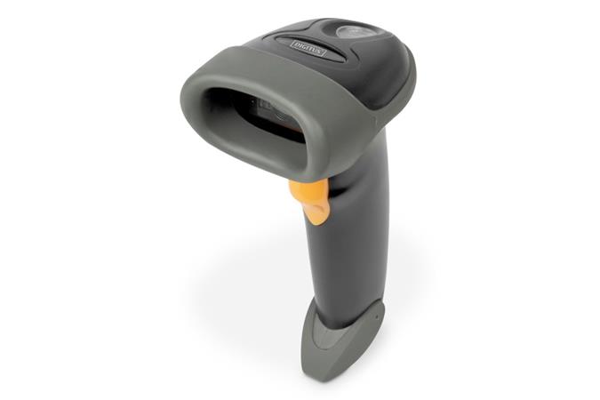 DIGITUS Ruční skener čárových kódů 2D, napájený z baterie, kompatibilní s Bluetooth a QR kódem, 200 skenů / s, DA-81003