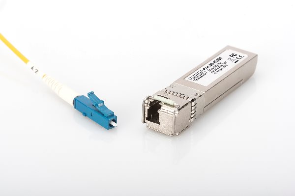 Digitus SFP+10 Gbps Bi-directional Module, Singlemode 10km, Tx1270/Rx1330, LC Simplex Connector, with DDM featu DN-81204