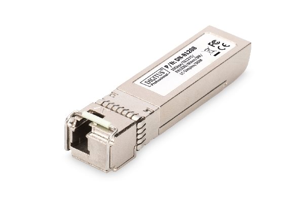 Digitus SFP+ 10 Gbps Bi-directional Module, Singlemode, 60km, Tx1270/Rx1330, LC Simplex Connector, with DDM fea DN-81208