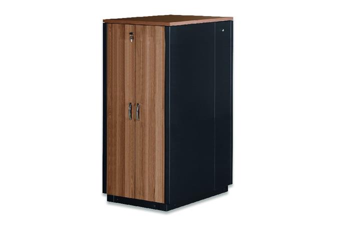 Digitus SOUNDproof Cabinet 1666x750x1130 mm, wooden surface teak metal parts black RAL 9005 DN-19 32U-SO-T