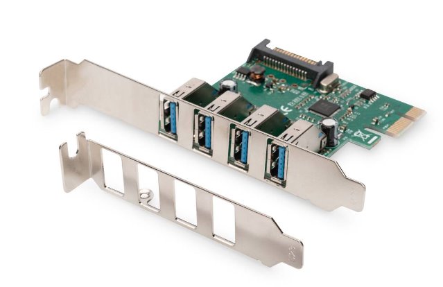 Digitus USB 3.0, 4 Port, PCI Express Add-On card, 4 Ports A/F External, VL800 chipset DS-30221-1