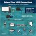 DIGITUS USB 3.2 Gen1 CAT Extender, 5 Gbps, 4 porty: 3x USB-A / 1x USB-C, 100m DA-73121