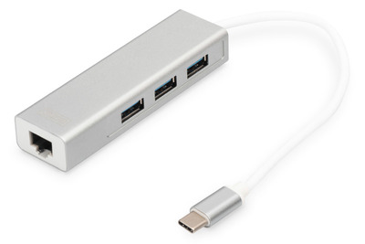 DIGITUS USB Type-C™ 3-Port Hub + Gigabit Ethernet DA-70255