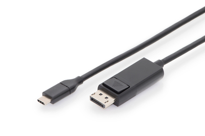 DIGITUS USB Type-C adapter cable, Type-C to DP M/M, 2.0m, 4K/60Hz, 32,4 GB, CE, bl, gold AK-300333-020-S