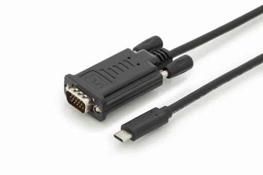 DIGITUS USB Type-C™ adapter cable, Type-C™ to VGA DB-300331-020-S