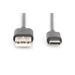 Digitus USB Type-C connection cable, type C to A M/M, 1.0m, 3A, 480MB, 2.0 Version AK-300154-010-S
