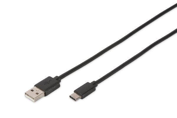 Digitus USB Type-C connection cable, type C to A M/M, 1.8m, High-Speed, bl DB-300136-018-S