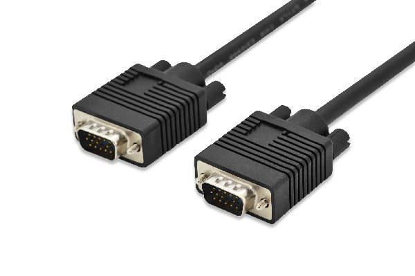Digitus VGA Monitor connection cable, HD15 M/M, 5.0m, 3Coax/7C, 2xferrite, bl AK-310103-050-S