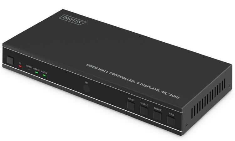 DIGITUS Video Wall Controller, 4 Displays, 4K/30Hz DS-55358