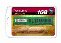 DIMM DDR3 1GB 1333MHz TRANSCEND 1Rx8 CL9 TS128MLK64V3U