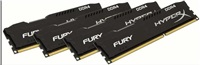 DIMM DDR4 32GB 2400MHz CL15 (Kit of 4) KINGSTON HyperX FURY Black HX424C15FB2K4/32