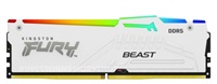 DIMM DDR5 (Kit of 4) 128GB 5600MT/s CL40 FURY Beast White RGB XMP KF556C40BWAK4-128