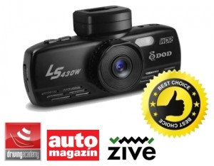 DOD LS430W kamera do auta, GPS modul, mSD slot