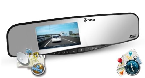 DOD RX8W s GPS kamera v spätnom zrkadle DOD RX8W+ s GPS