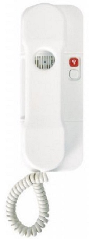 Domácí telefon Tesla DT 85 s bzučákem s 1 tl. na EZ bílý 4FP21036.101