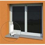 Držiak antén/teploměrů na plastová okna, bez nutnost vrtání do konstrukce, nosnost 0,8kg 5296352
