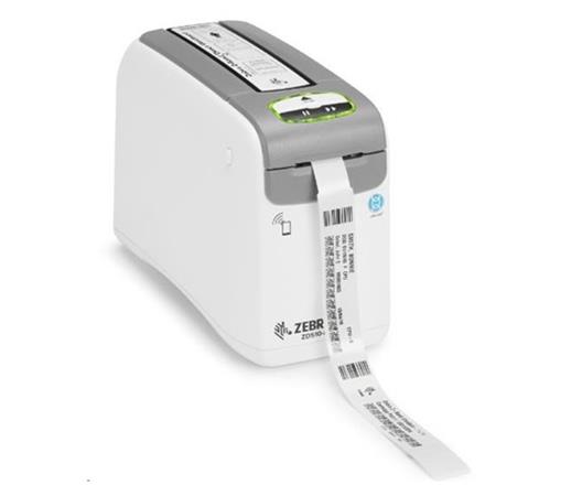DT Printer ZD510 Wristband; ZPL II, XML, 300 dpi, EU and UK Cords, USB, USB Host, Ethernet, BTLE ZD51013-D0EE00FZ
