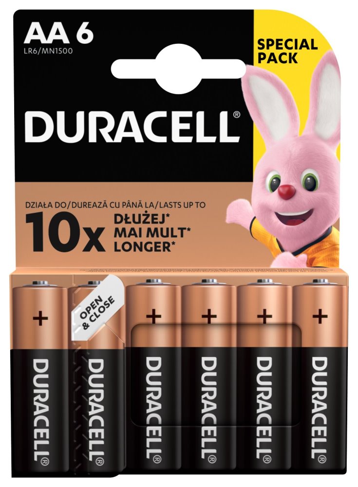 DURACELL - Basic baterie AA 6 ks 42307