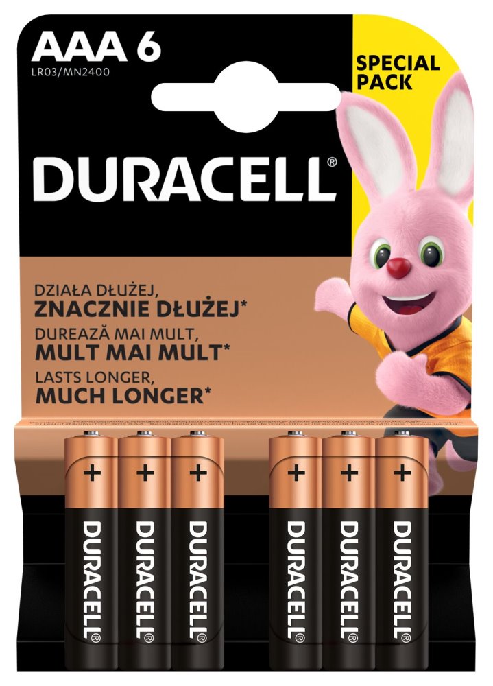 DURACELL - Basic baterie AAA 6 ks 42327