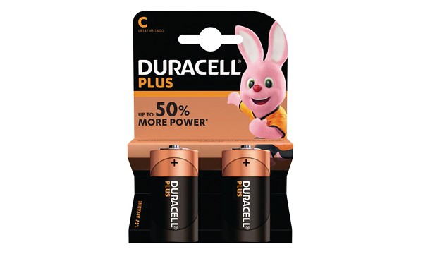 Duracell MN1400B2 Plus Power C Cell - 2 Pack