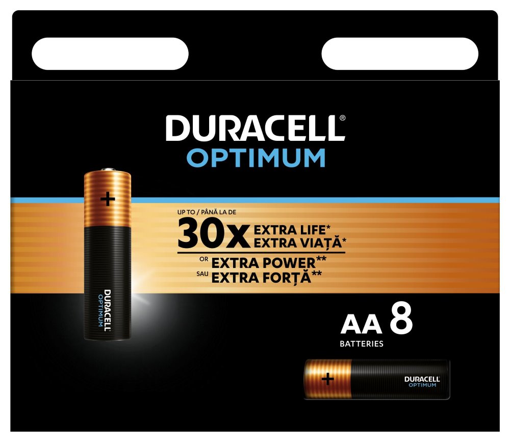 Duracell Optimum alkalická baterie 8 ks (AA) 42386