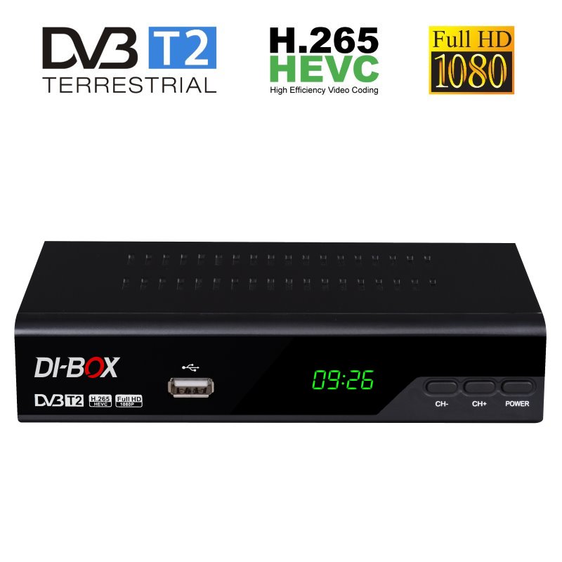 DVB-T prijímač DI-BOX DVB-T2 V3 HEVC H.265