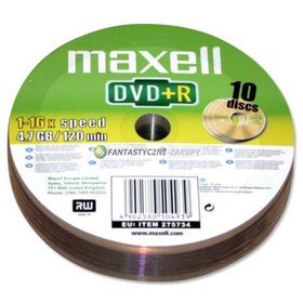 DVD+R 4,7GB 16x 10SH 275734 MAXELL 4902580504939