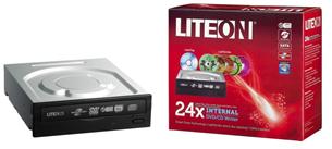 DVDRW/RAM Lite-On iHAS624 LS LT 24x černá retail iHAS624-32