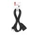 Dvojžilový pohyblivý prívod 5 m / 1 zásuvka / čierny / PVC / 0,75 mm2 8592920150986