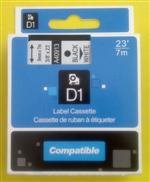 Dymo originál páska do tlačiarne štítkov, Dymo, 59423, S0721570, čierny tlač/žltý podklad, 4m, 12mm