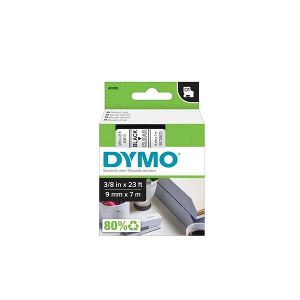 DYMO samolepiaca páska D1 čierna potlač/číra 9 mm DY720670