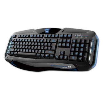 E-BLUE Klávesnica Cobra II, herná, čierna, drôtová (USB), US, podsvietená EKM705BKUS-IU