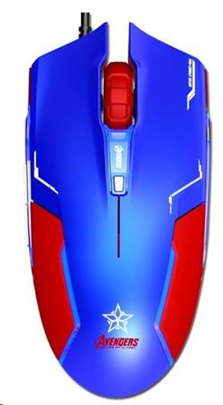 E-Blue Myš Captain America, modrá, herní 8590274490673