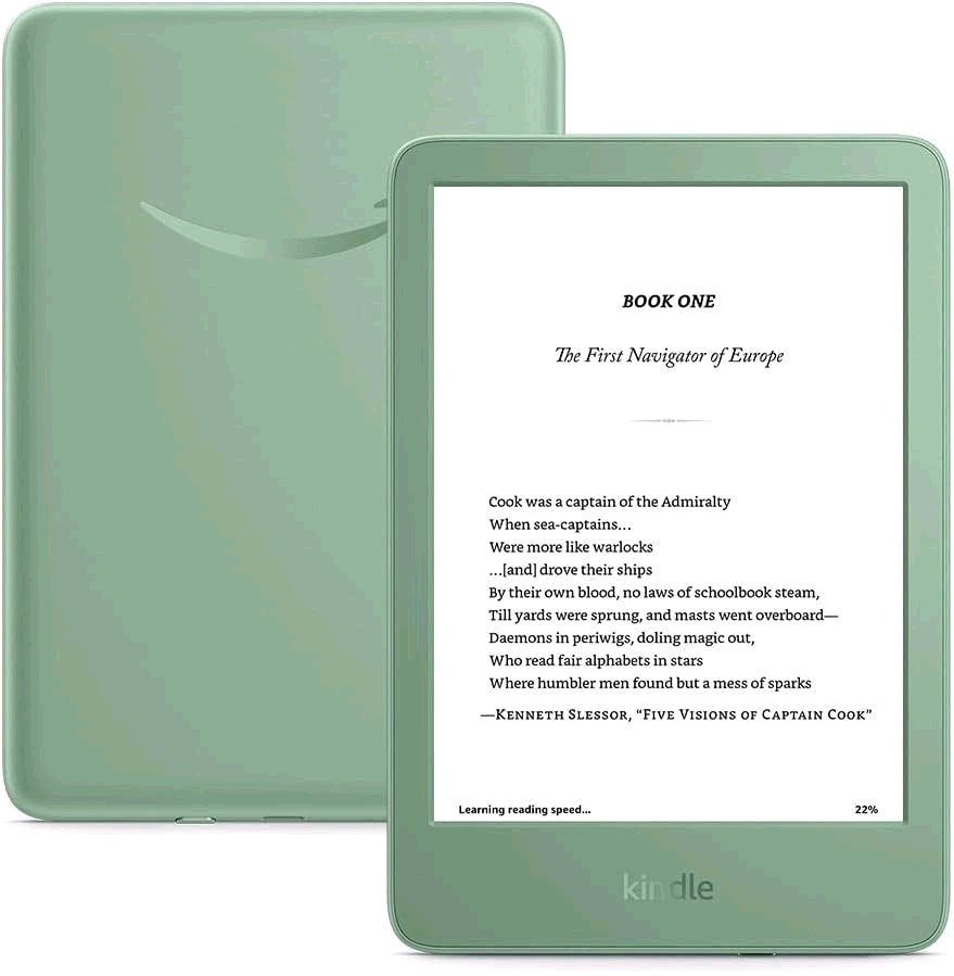 E-book Amazon Kindle 2024 (16 GB), matcha, BEZ REKLAM 840414603158