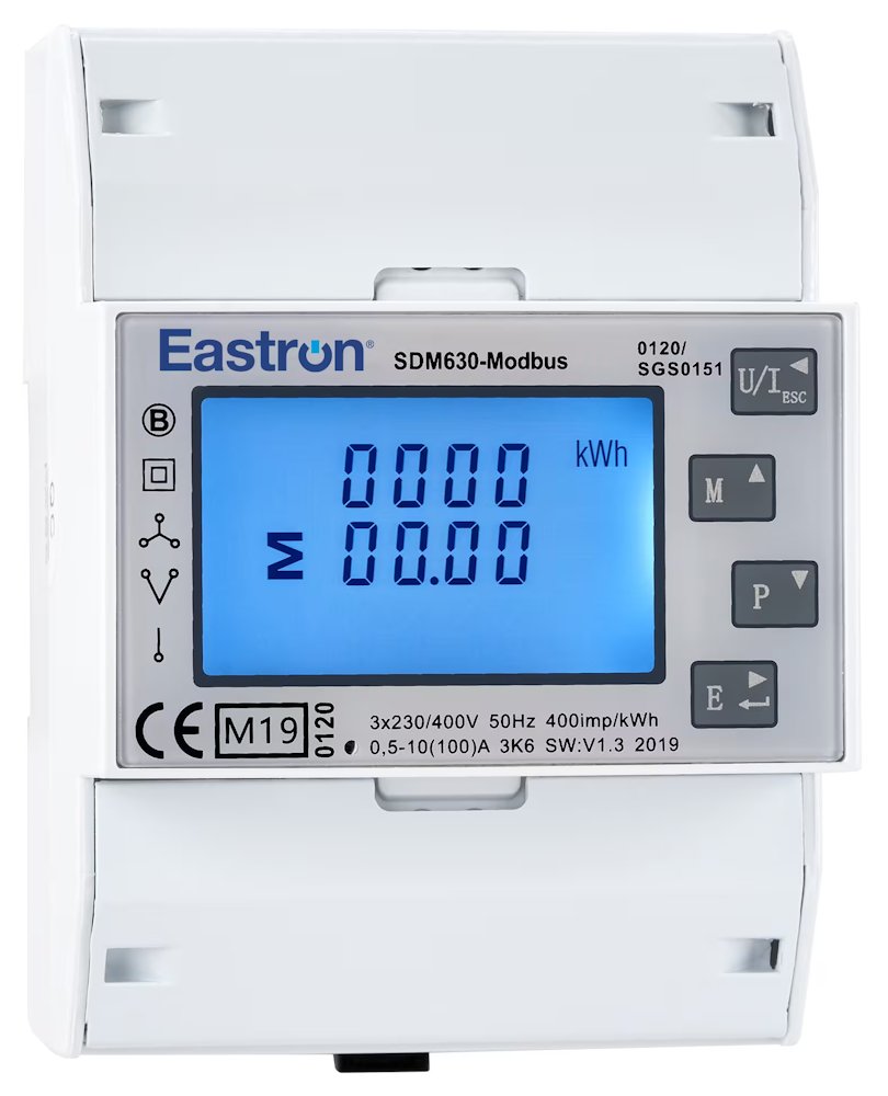 Eastron SDM630-MODBUS-MID V3, Modbus elektroměr, třífázový, 100A SDM630-MODBUS-MID V2